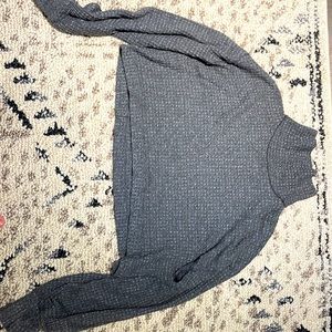 Long sleeve free people crop shirt